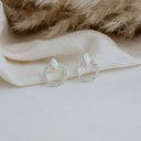 Blanche Boucles d'oreilles