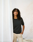 Lizza Striped Knit T-Shirt