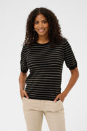 Lizza Striped Knit T-Shirt