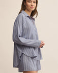 Blue Velvet Pyjamas Chemise