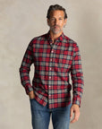Marcel Red checked cotton shirt