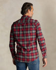 Marcel Red checked cotton shirt