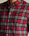 Marcel Red checked cotton shirt