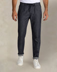 Napier Blue cotton trousers