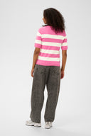 Lizza Striped Knit T-Shirt