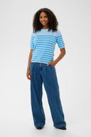 Lizza Striped Knit T-Shirt