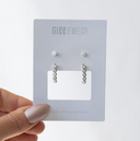 Duet Set Opals row Boucles d'oreilles