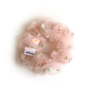 Chouchou en crinoline avec fleurs brodées