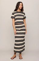 Gail Striped Jersey Jupe