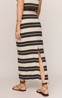 Gail Striped Jersey Jupe