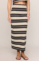 Gail Striped Jersey Jupe