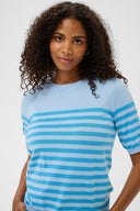 Lizza Striped Knit T-Shirt