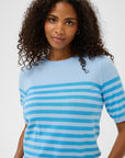 Lizza Striped Knit T-Shirt
