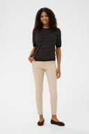 Lizza Striped Knit T-Shirt