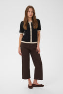 Lizza Contrast Cadigan