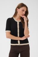 Lizza Contrast Cadigan
