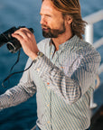 Grey blue cotton shirt - Frozen Blue