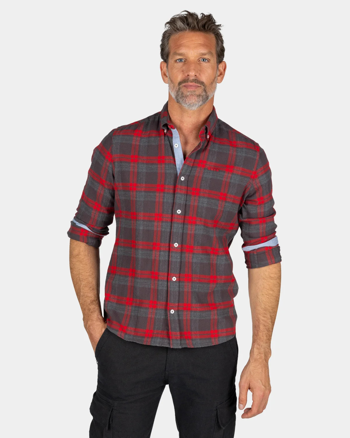 Brown and red checkered shirt - Mud