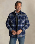 Barett Blue checked polyester shirt