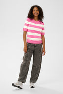 Lizza Striped Knit T-Shirt