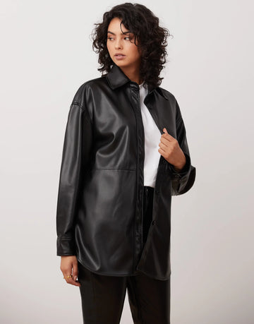 Veste over size - Cuir vegan
